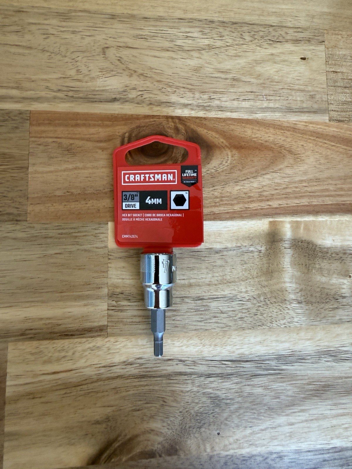 4mm NEW CRAFTSMAN HEX BIT ALLEN 3/8″ DR SOCKET P/N CMMT42674 SHIPS FREE