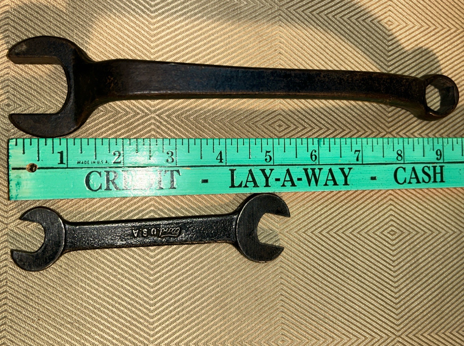 Vintage Ford Wrench USA-M-40-17017 And Ford Double End M Wrench USA Made Iron