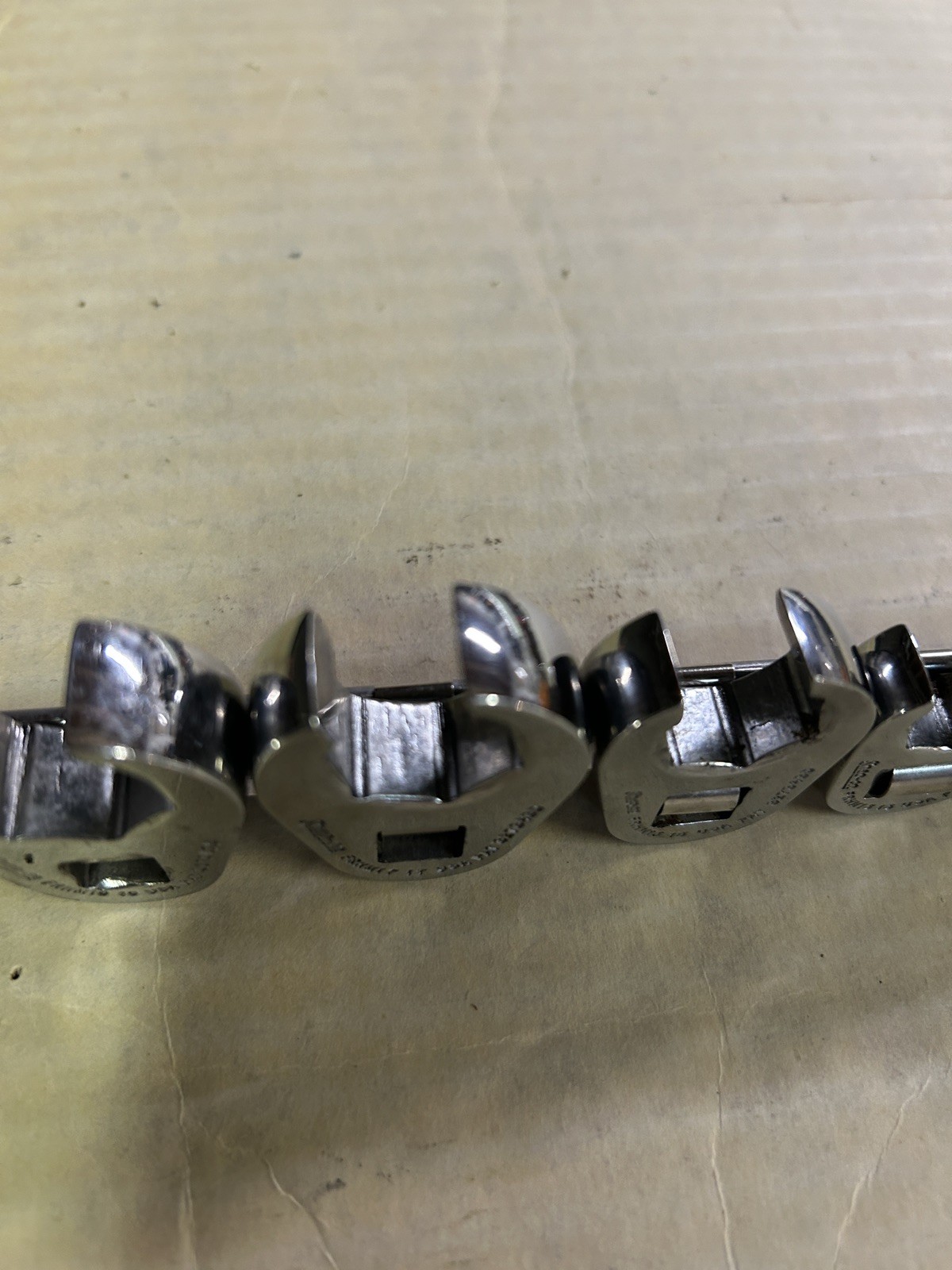 Snap On 8 pc 3/8″ Drive Metric Crowfoot Flare Nut Socket Set 9-18mm 210FRHMA