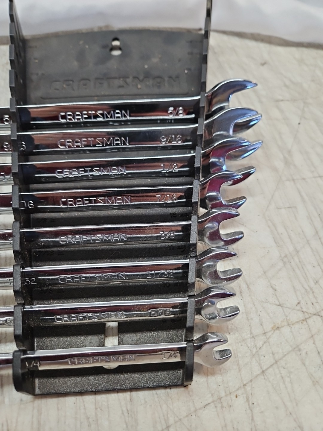 8 Craftsman Z-AH Series SAE Combination Wrench Set & Holder