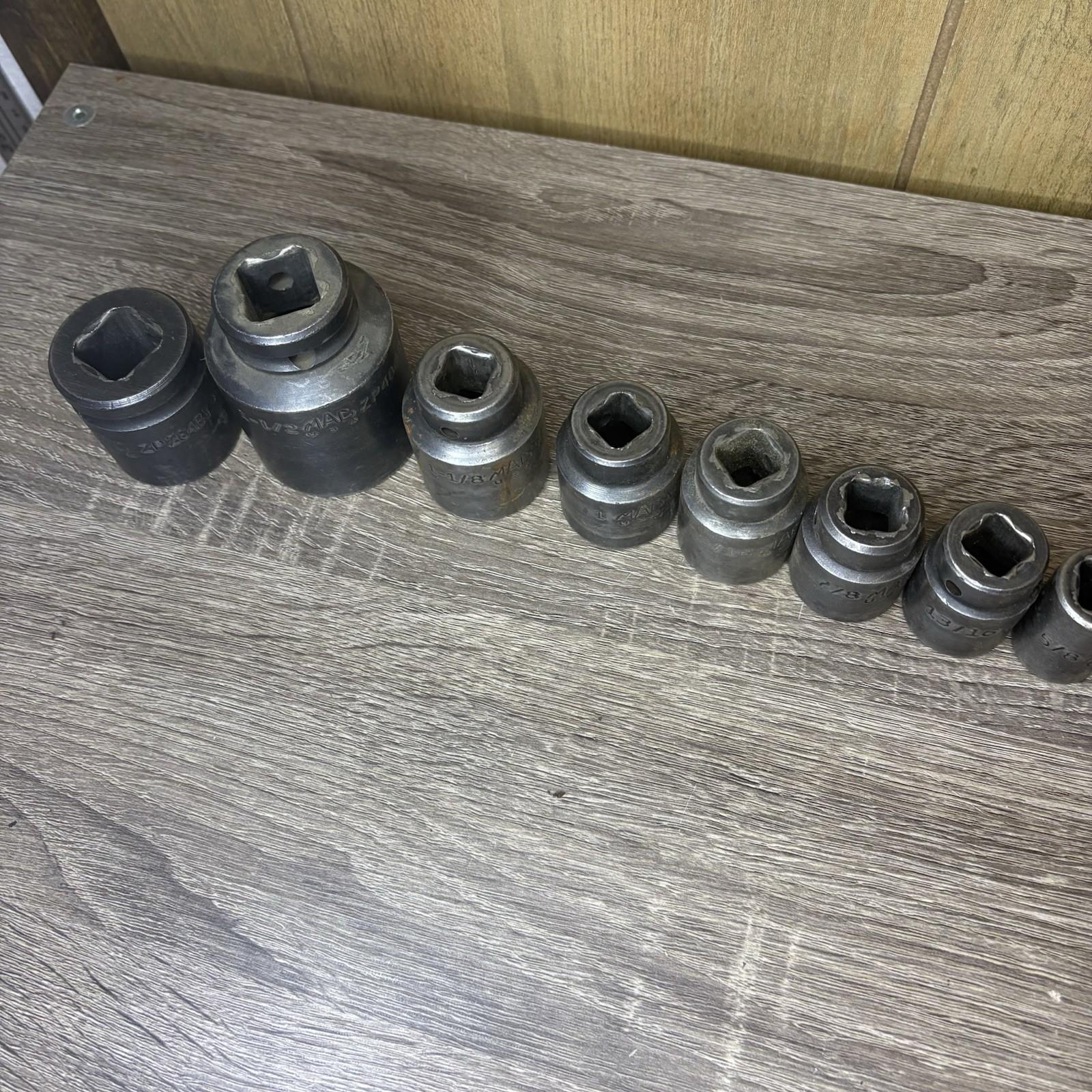 MAC Tools 1/2″ Drive SAE Impact Socket Set VP- SERIES 3/8”~1-1/8” 3/4” Dr 1-1/2”