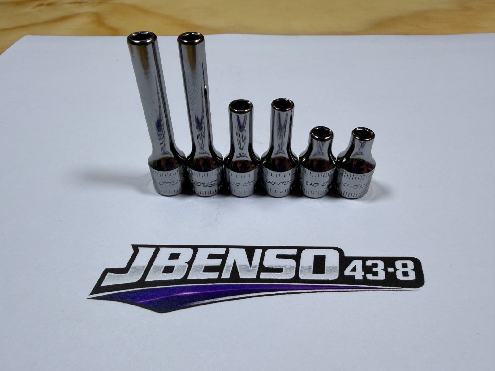 Snap-On Tools USA NEW 6pc 1/4″ Drive 4mm & 4.5mm Metric 6pt Add-On Socket Set