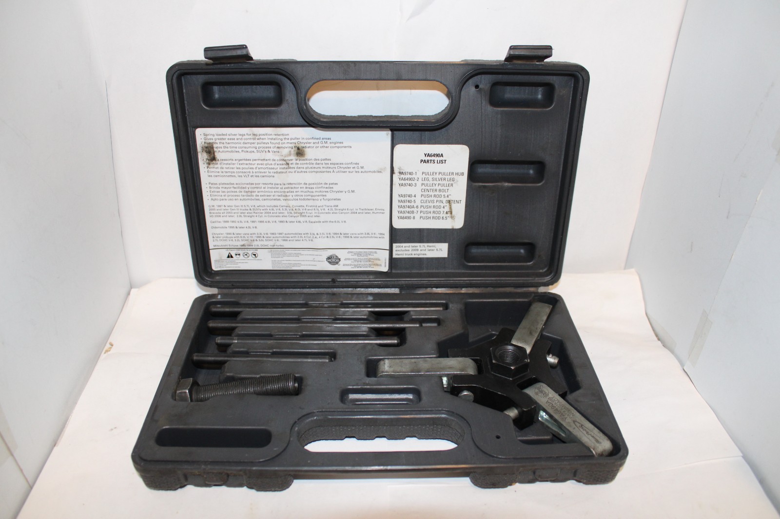 Blue-Point Tools Universal GM / Chrysler Harmonic Damper Pulley Puller YA6490A