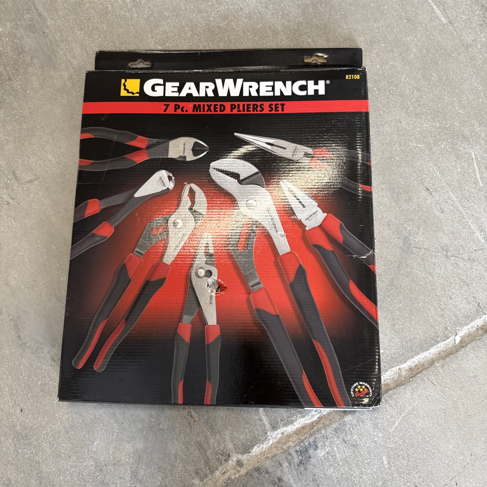 GEARWRENCH 82204C – 6 Pc. Pitbull Dual Material Mixed Plier Set