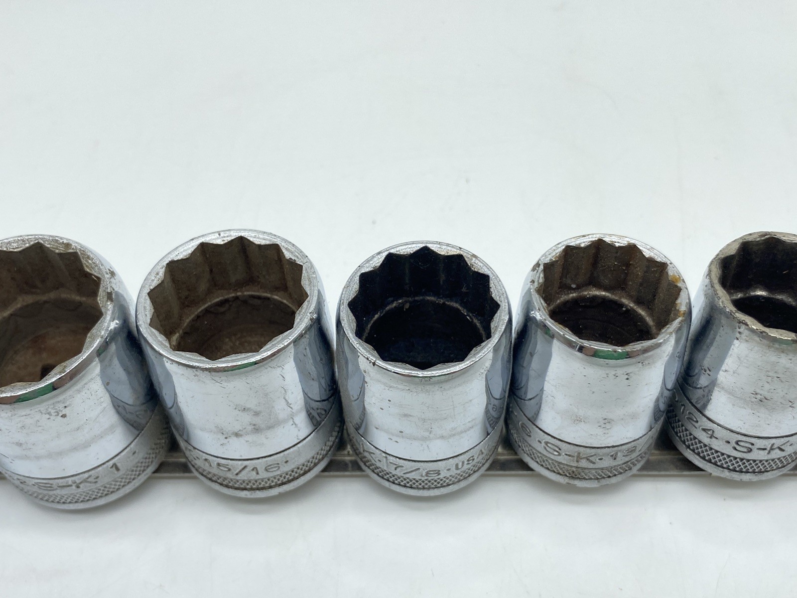 VTG S-K 1/2″ Drive 11pc Knurled Sockets 1-1/6″ down to 7/16″