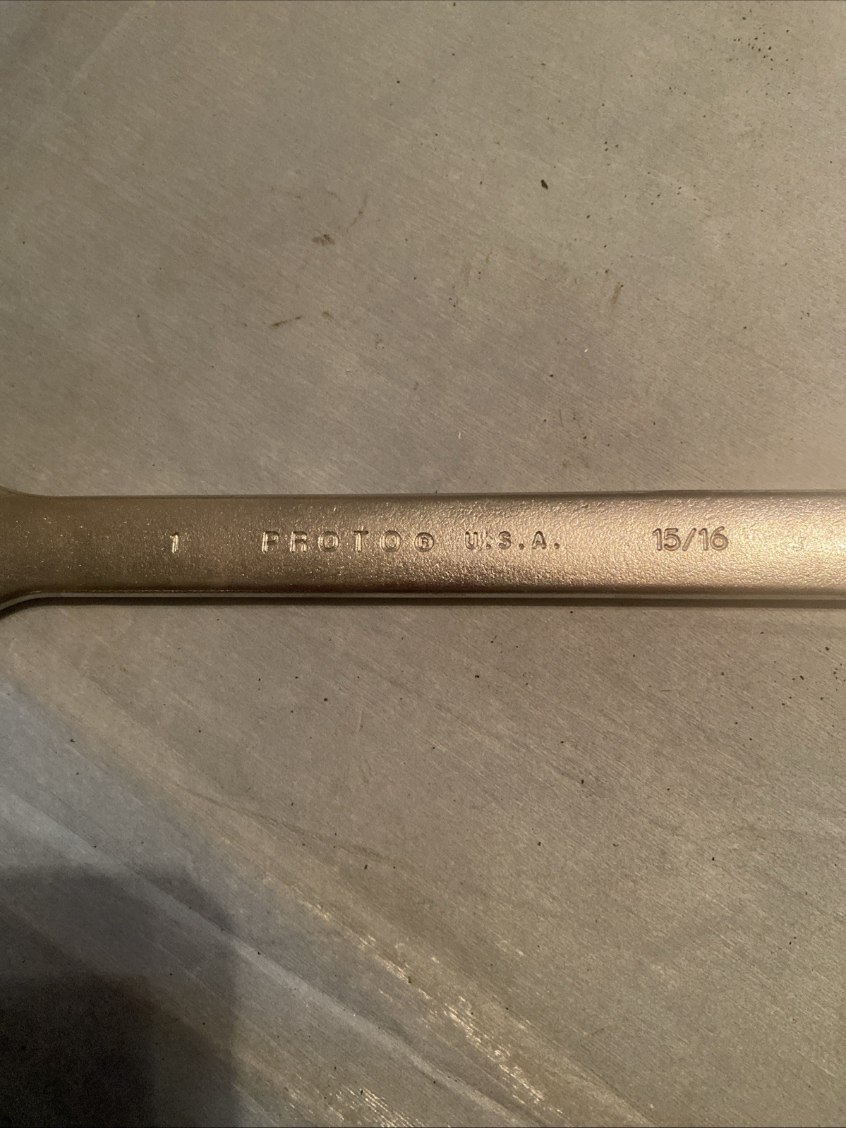 Proto Professional 3045 Double Open End Wrench. 15/16 and 1 Inch Made In USA