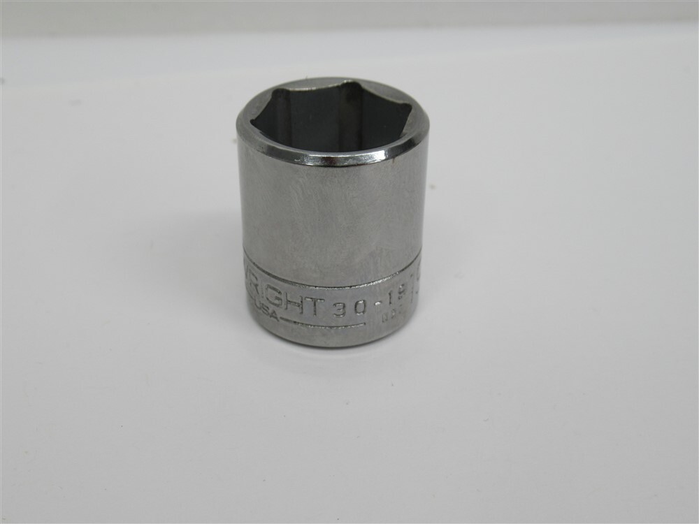 Wright 30-19, 19mm Standard Socket, 3/8″ Drive, 6 Point