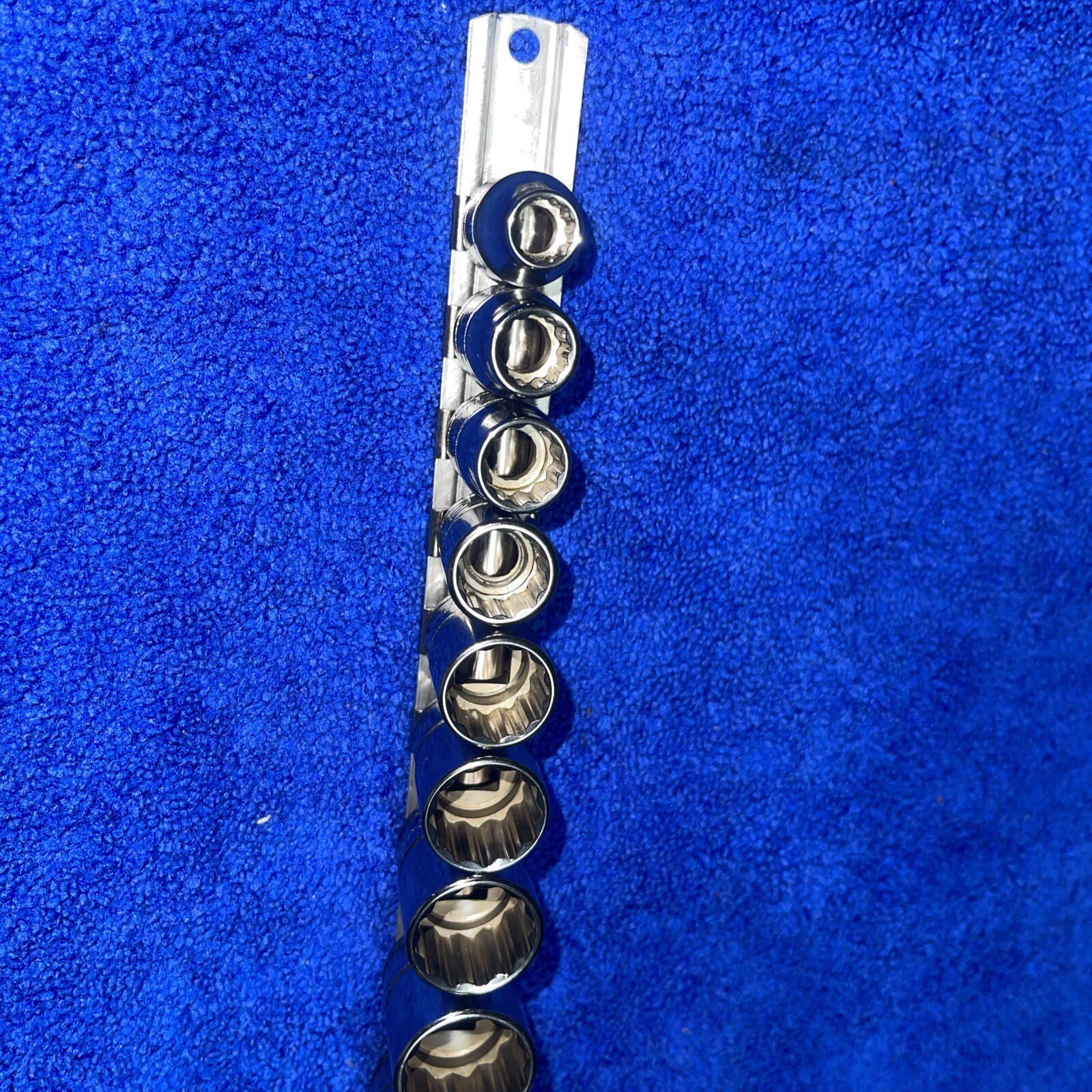 snap on 3/8 drive socket set Of 10 12 Pt . 5/16-7/8