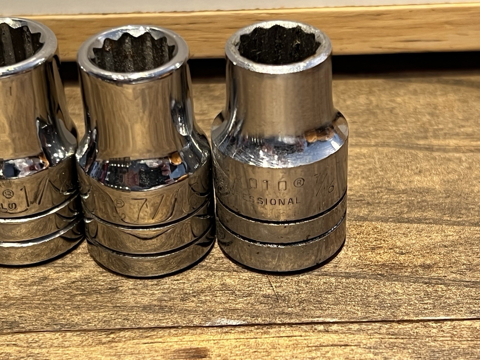 Proto Professional Sockets Mixed Lot Of 23 Pieces Made In USA VTG TOOLS