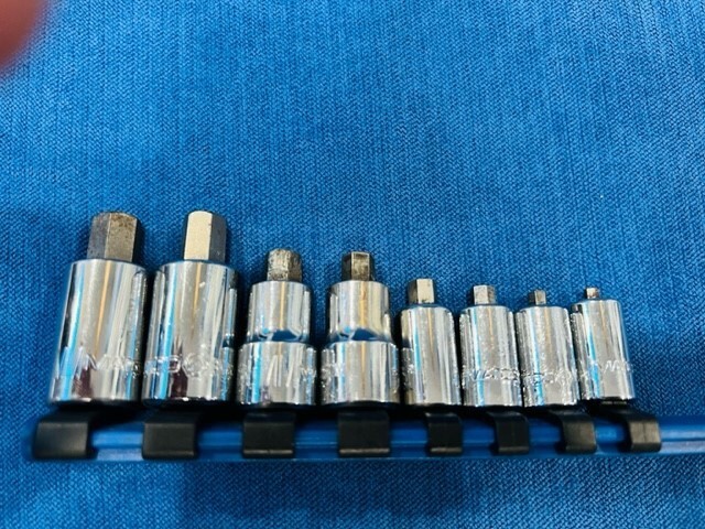 #aw446 NEW MATCO SABXYSM8R 8pc Metric STUBBY Hex Socket Driver Set 3-10mm