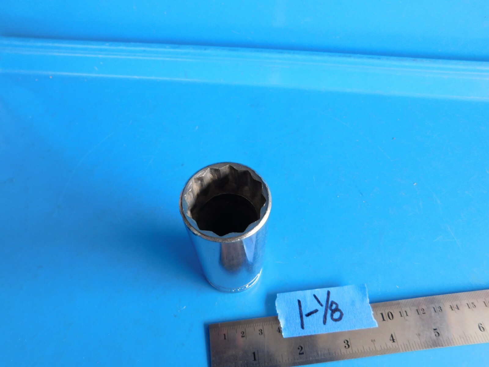 USED,SNAP ON TOOLS » 1-1/8 IN. » 1/2 IN. DR. DEEP 12 POINT SOCKET, PART#S361