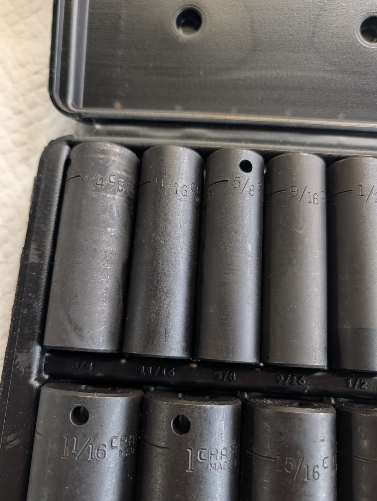 Craftsman USA 1/2″ Drive 12pc Deepwell Impact Socket Set(3/8″-1 1/16″)919440