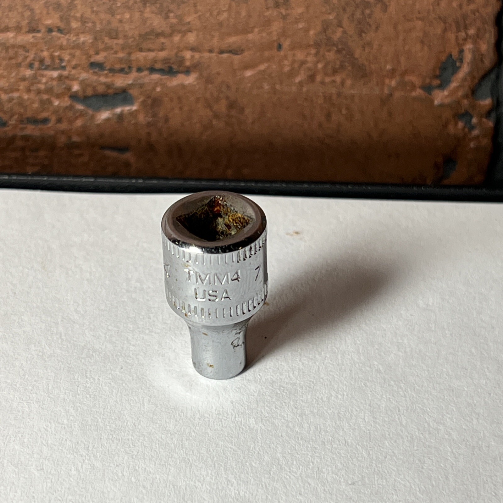Snap On USA 4mm 6 Point 1/4″ Drive Shallow Socket TMM4 4 MM