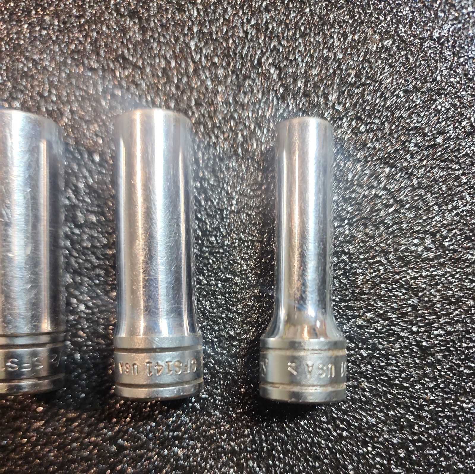 Snap-On 3/8″ Drive SFS 6 piece SAE Deep 6pt Point Socket Set 5/16-7/8 See sizes