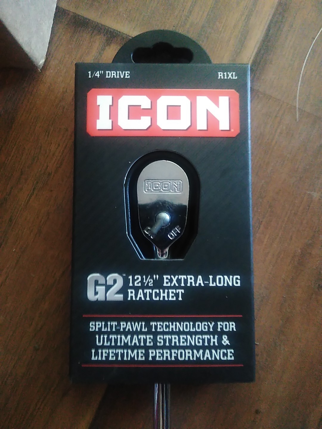 ICON R1XL G2 1/4″ Drive 12.5″ Extra Long Ratchet R1XL