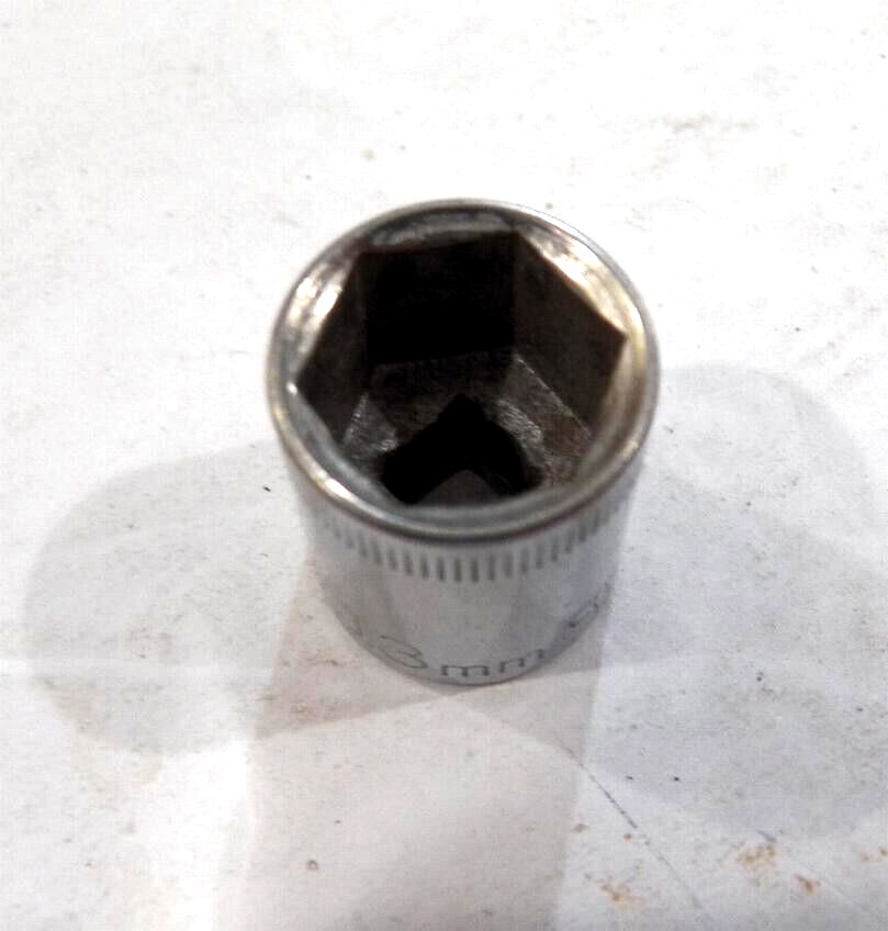 Craftsman 13mm 6-Pt 1/4-Dr Metric Socket Top Knurl #43514 -G- Made in USA
