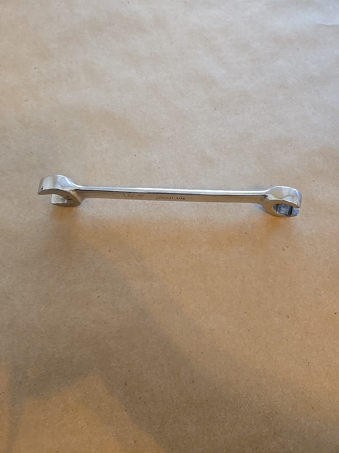 Snap On 9/16″ 6PT SAE Chrome Open/Flare Nut End Combination Wrench RXS18