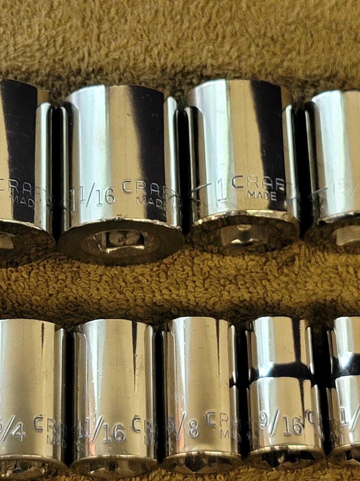 13 Craftsman Sae Socket Set 1/2″ Drive 1-1/4″ to 7/16″ G2 12 Point Tools USA