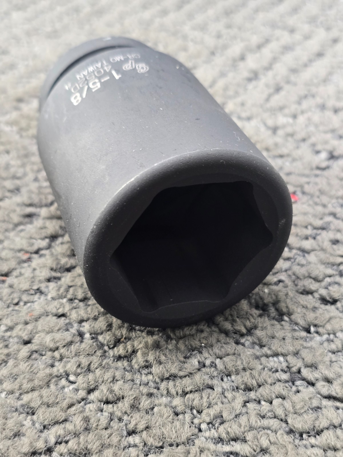 Grey Pneumatic 4052D 1″ Drive 6-Point Hex 1-5/8″ Deep Impact Socket Black Oxide