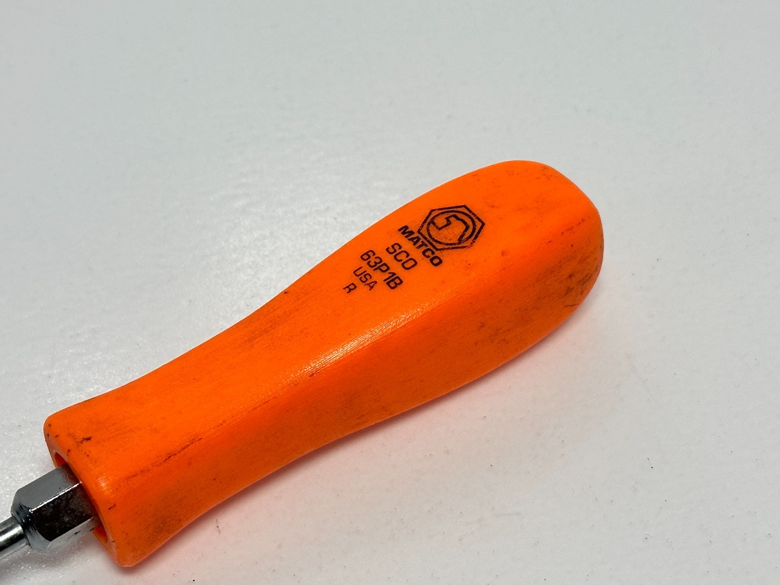 Matco Tools USA SCO 63P1B #1 Phillips Tip Orange Hard Handle Screwdriver