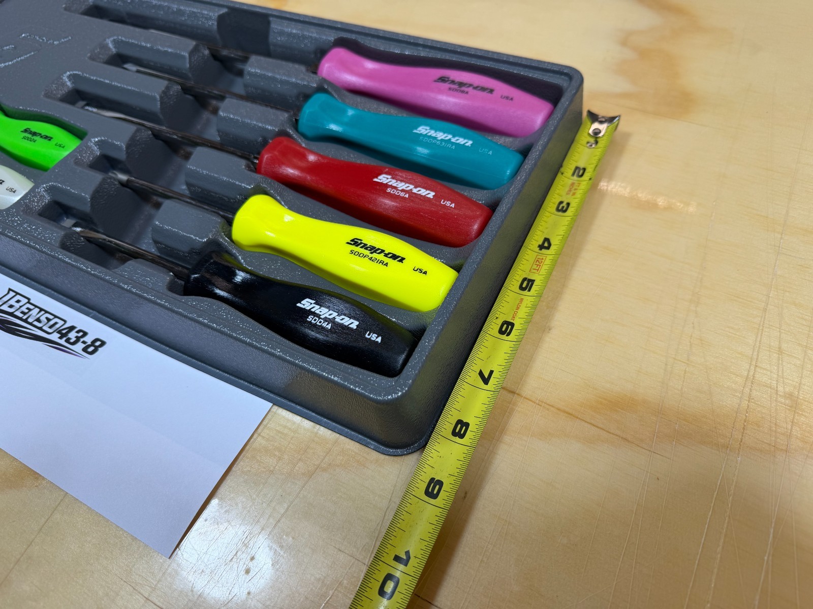 Snap-on Tools MULTI-COLOR 7pc Hard Grip Combination Screwdriver Set SDDX70AMC