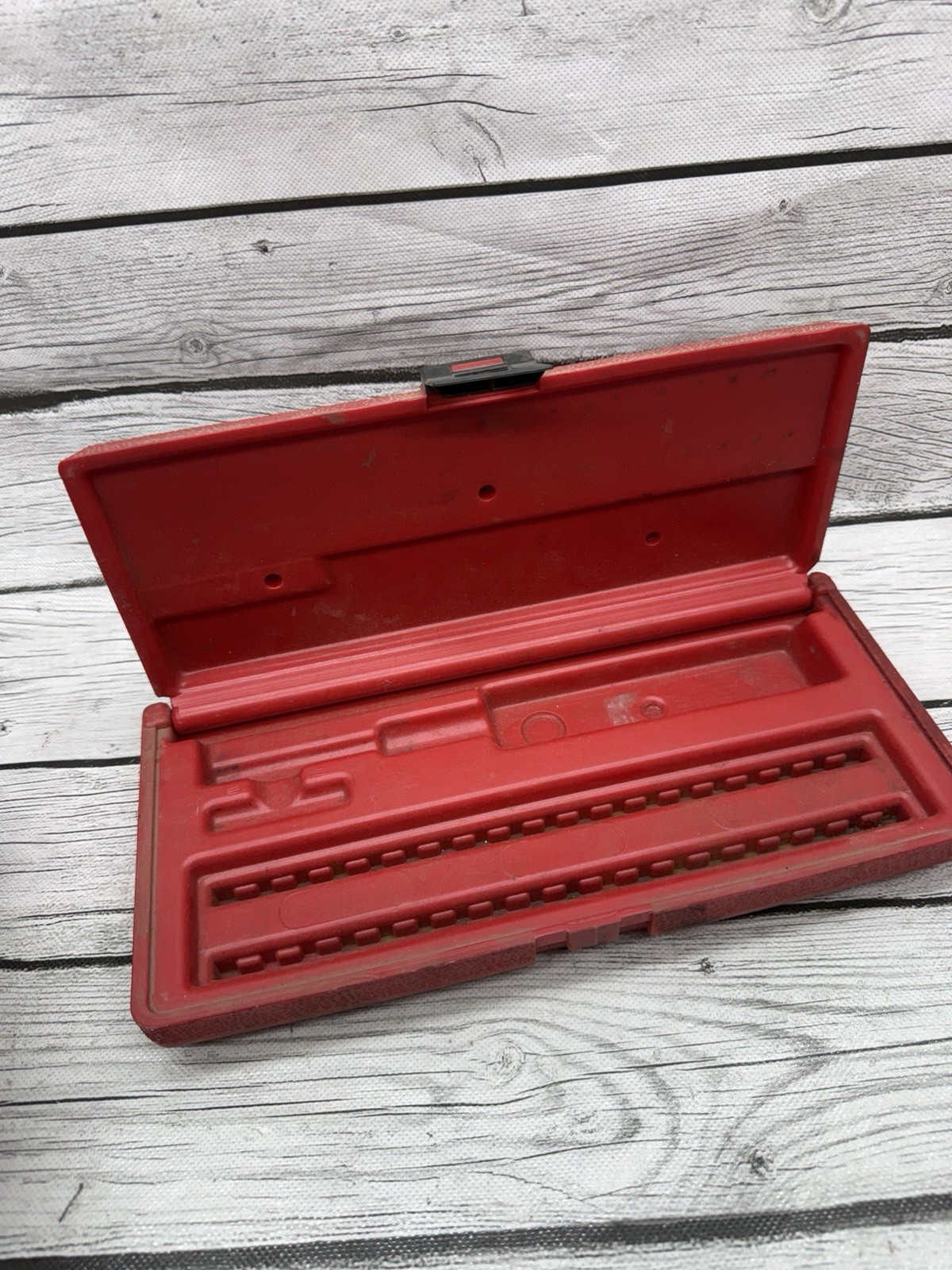 Vintage Mac Tools Empty Red Blow Mold Case For Punch & Chisel Set PC12 PC14
