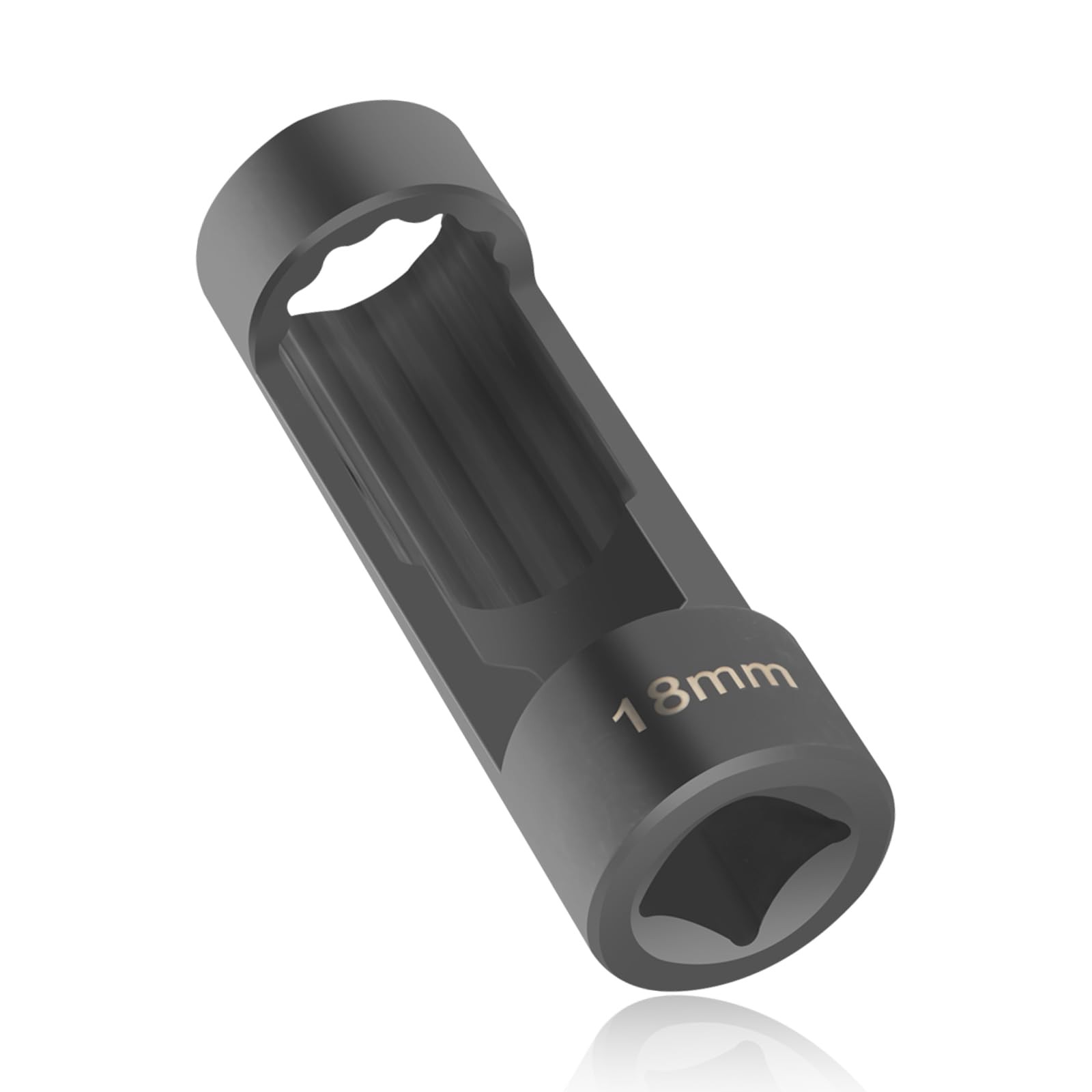 18mm Shock Absorber Socket for Removal of 3.15*1.02*1.02 inch, Black