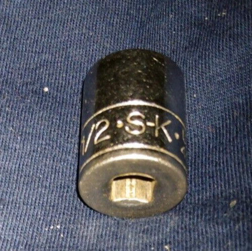SK TOOLS USA 40118, 1/2″ DRIVE, 9/16″ SOCKET, SHALLOW, 6 POINT.