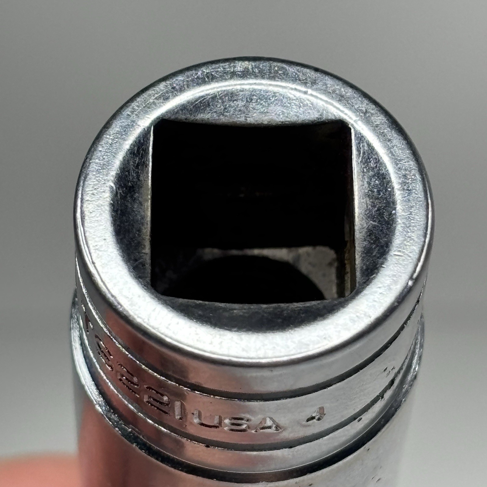 Snap On Tools TS221 1/2 Dr 6Pt SAE 11/16 Flank Dr Deep Chrome Socket USA 1994