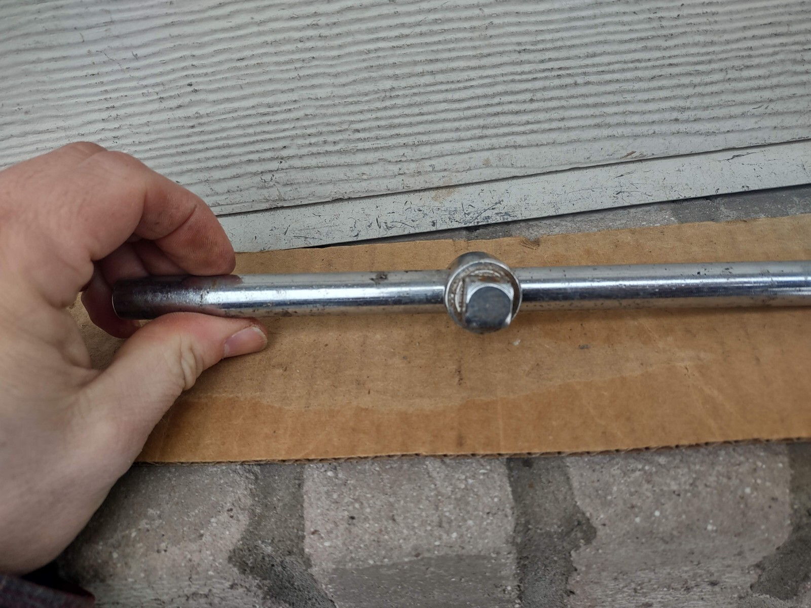 Vintage Husky Set CS43 Ratchet + CS70 Breaker T Bar USA 9″ Long Sliding Head VG