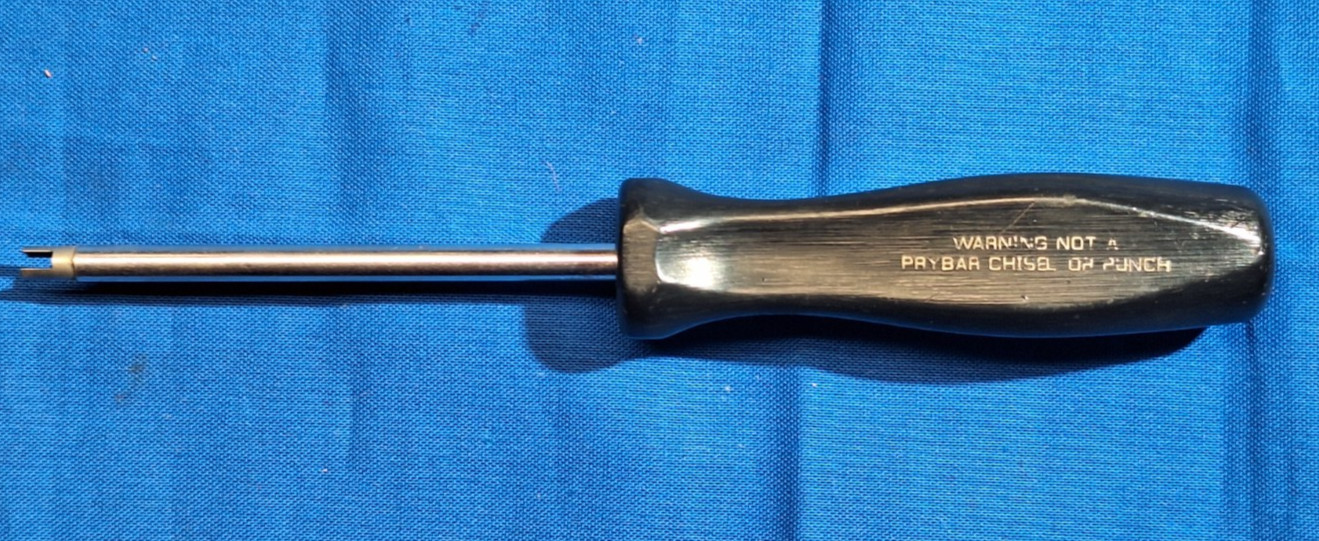 Snap-On TR107A Tire Valve core remover tool hard black handle