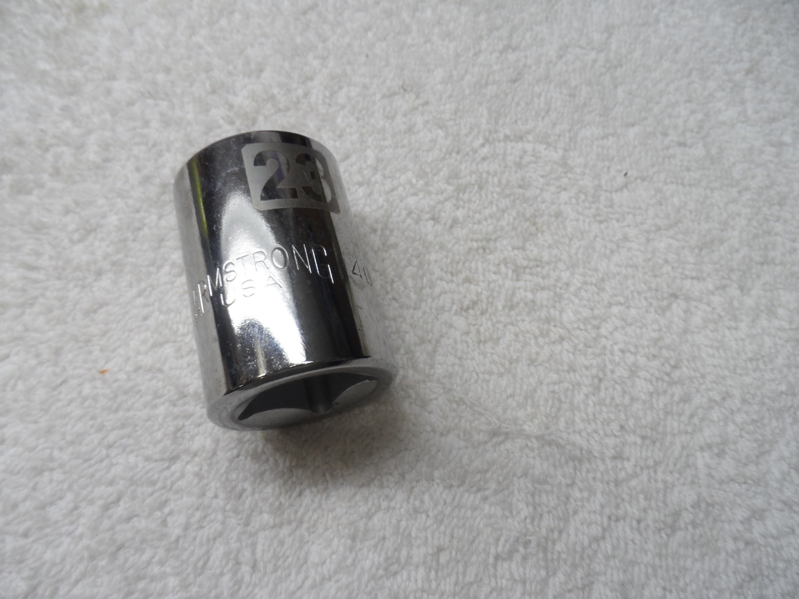 Armstrong 3/4 Drive Metric MM Socket, 12 pt, USA, 23mm – Part # 40-123
