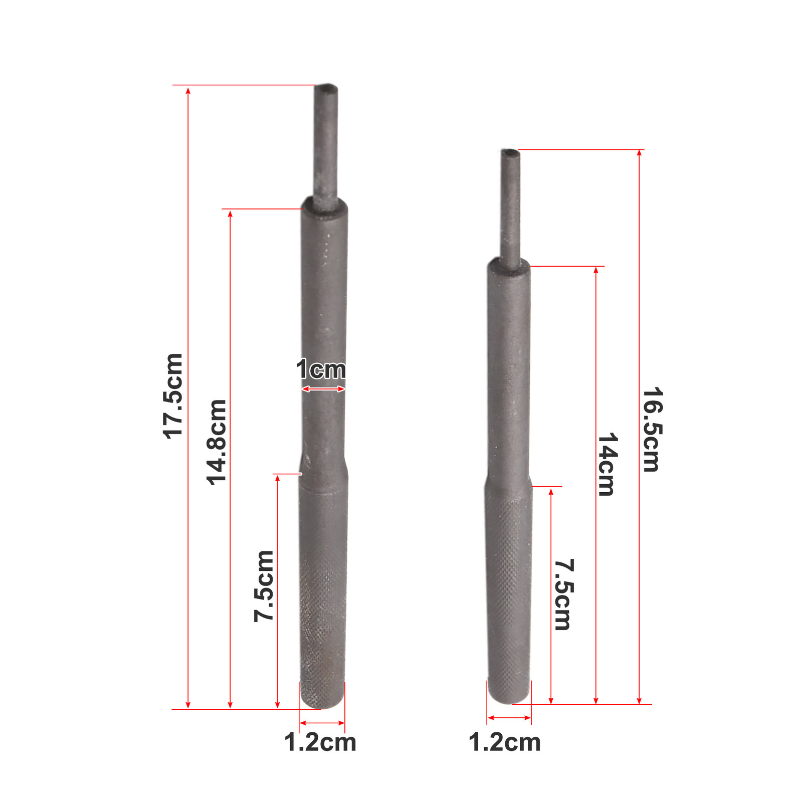 TWO Dark Gray Universal Valve Guide Remover Grinding Stick Lapping Tool for Car
