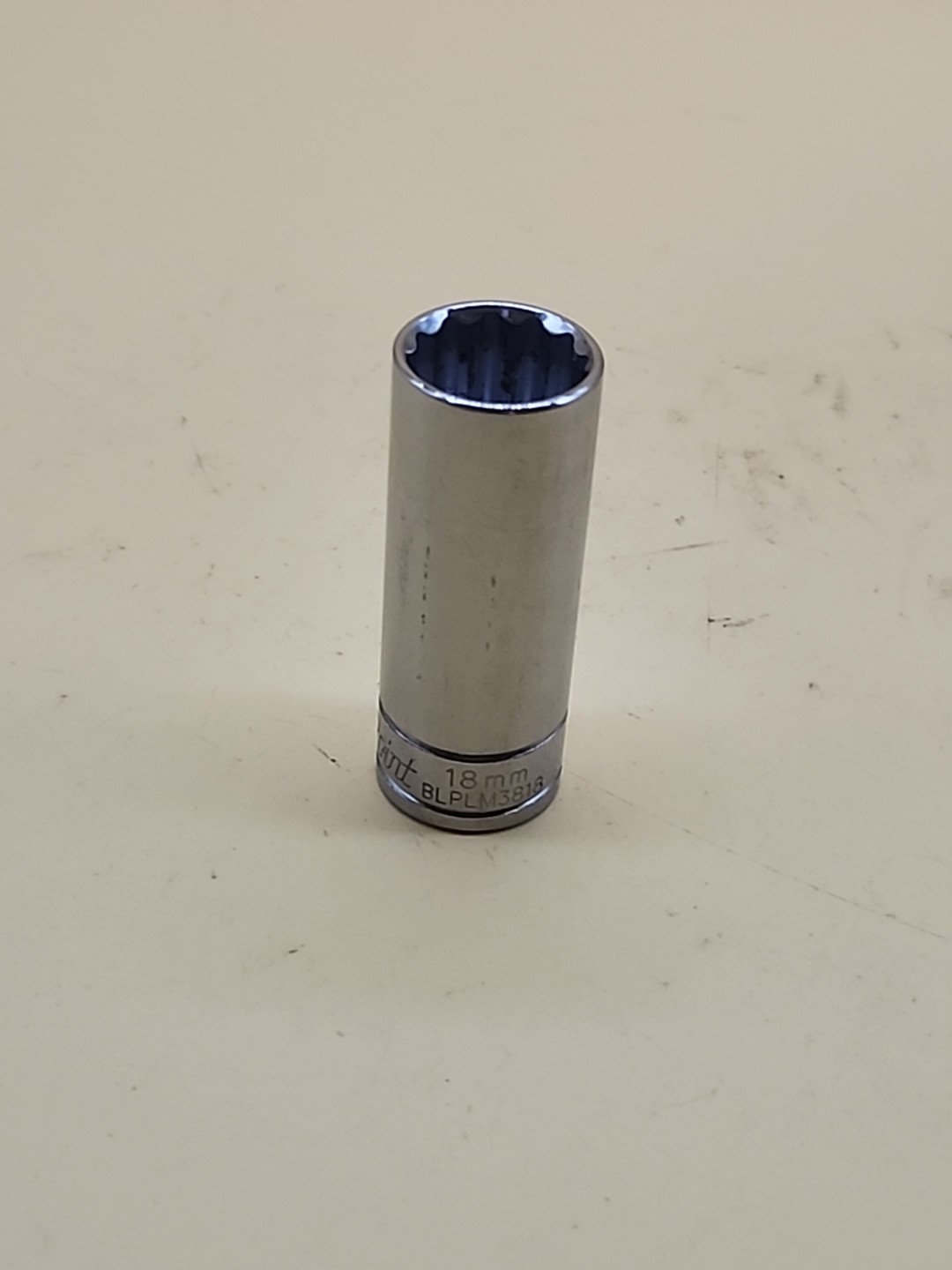 Blue Point Tools BLPLM3818 18mm Metric Deep Socket 3/8″ Dr 12 Pt USA