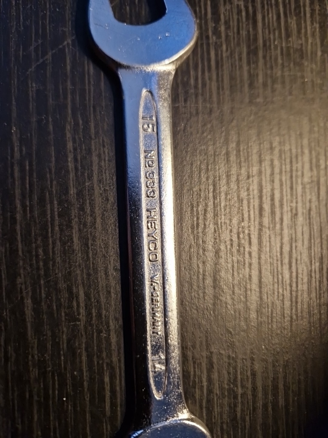 Heyco No.333 14mm X 15mm Open End Spanner West Germany