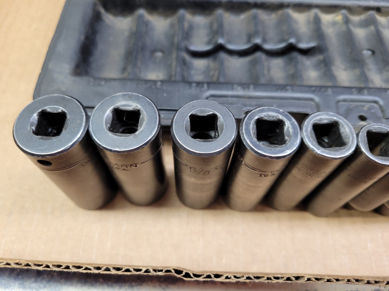 Craftsman USA 9-Piece 3/8″ Drive SAE Deep Impact Socket Set 1/4 – 3/4 No 19370