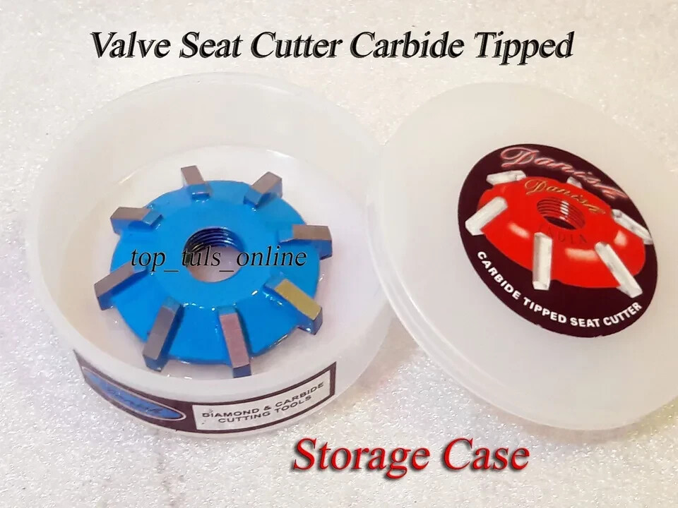 VALVE SEAT CUTTER CARBIDE TIPPED 1.500″ -45 DEGREE with 11/32″ GUIDE STEM+ ARBOR