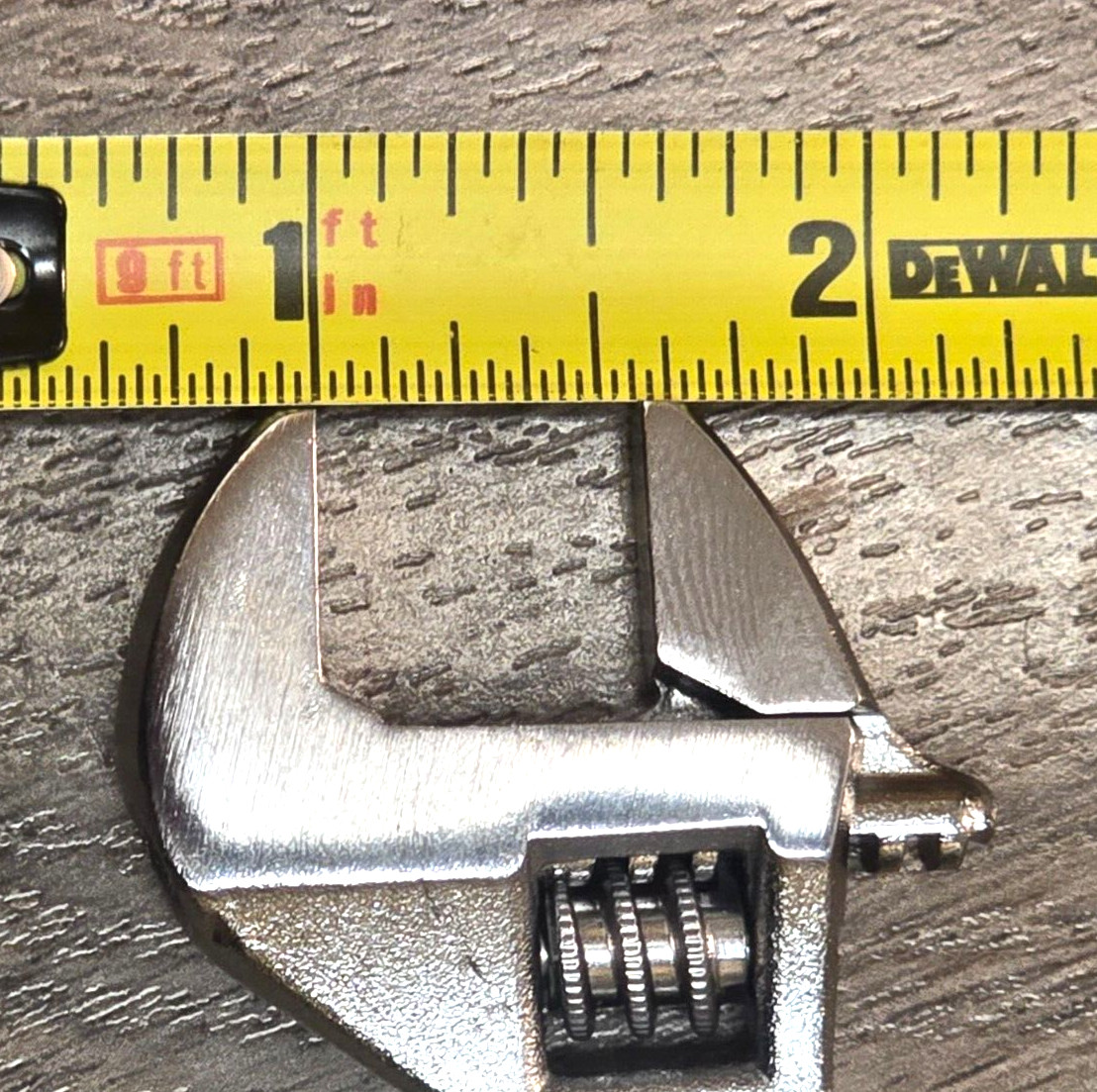 Nice EDC Mini 4″ Heavy Duty Adjustable Wrench, Forged Steel. Opens to 9/16″