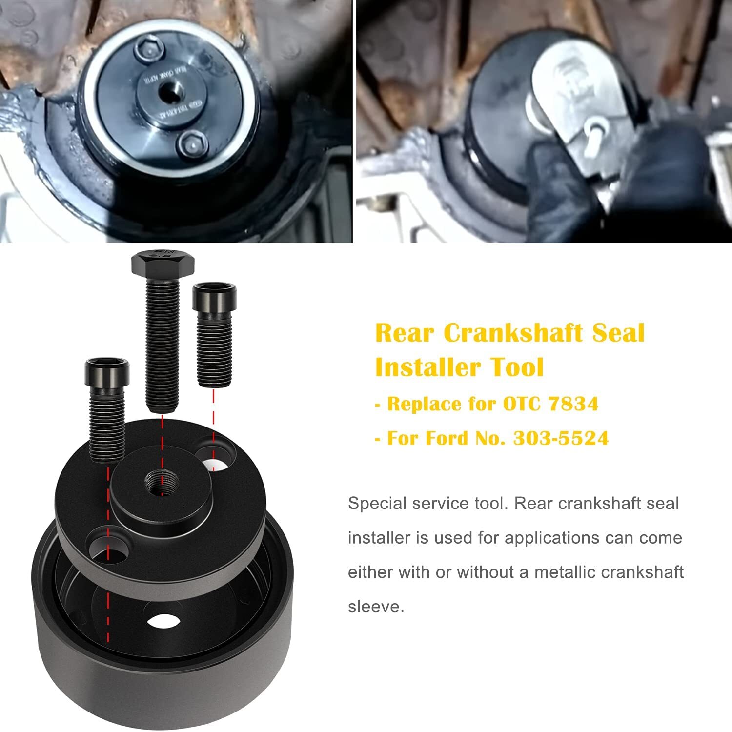 7834 Rear Crankshaft Seal Installer For Ford Ranger Explorer w/ 4.0L V6 Engine✨