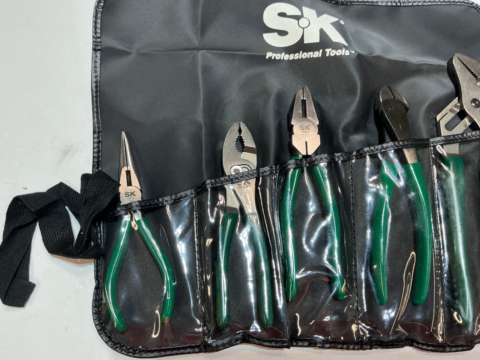 NOS S-K 5 piece plier set #17834 made in the USA in pouch