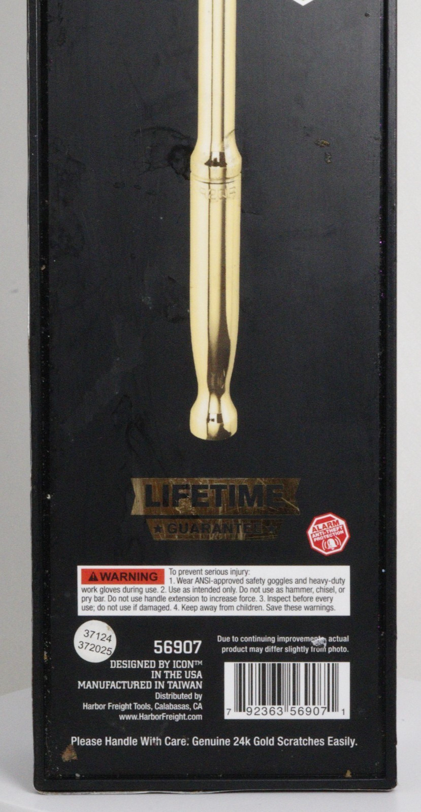 ICON 3/8” 24K Gold Plated Professional Ratchet Socket Wrench (56907)