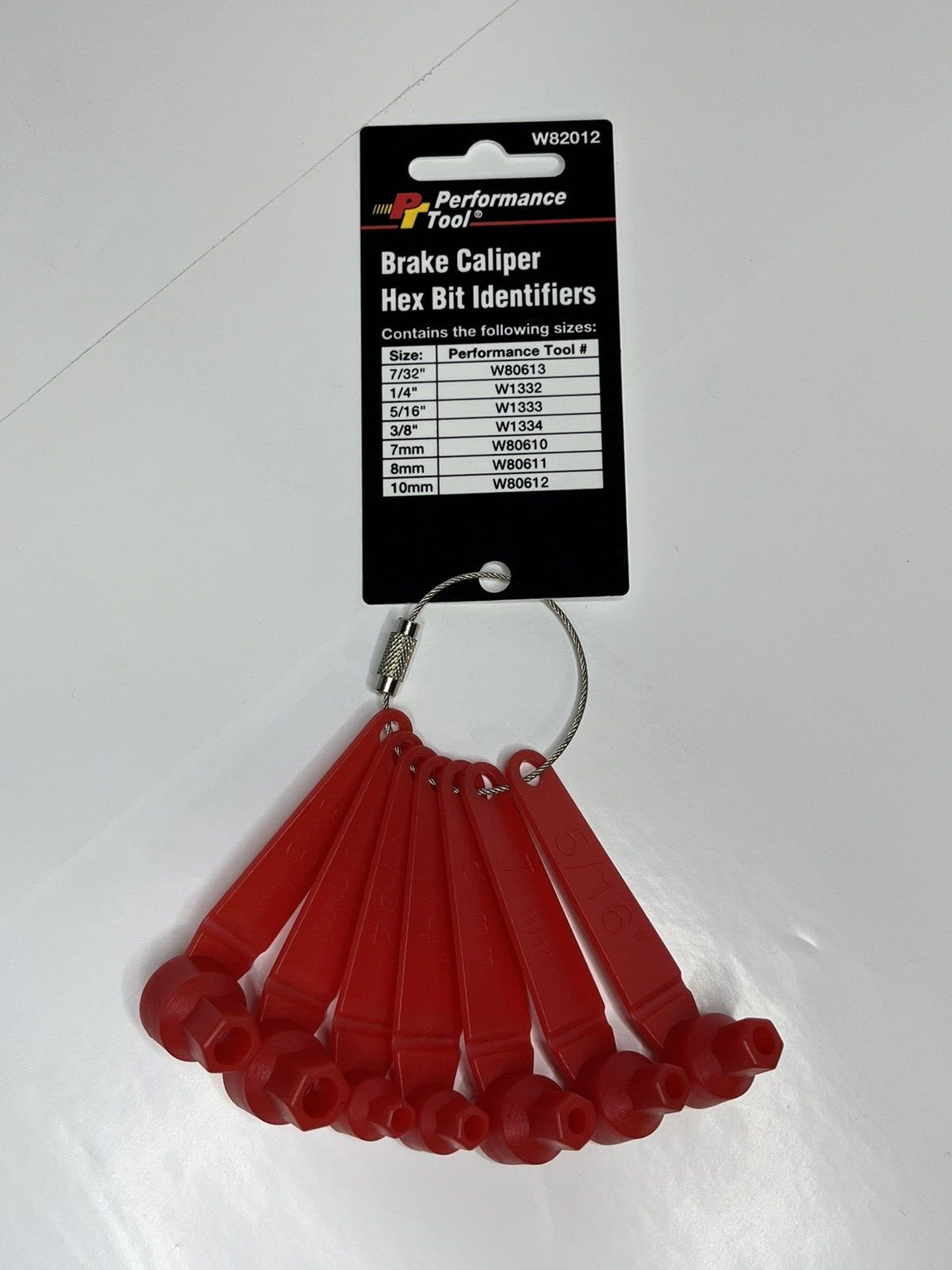 Performance Tool – Brake Caliper Hex Bit Identifier Set [7 pcs] (Part # W82012)