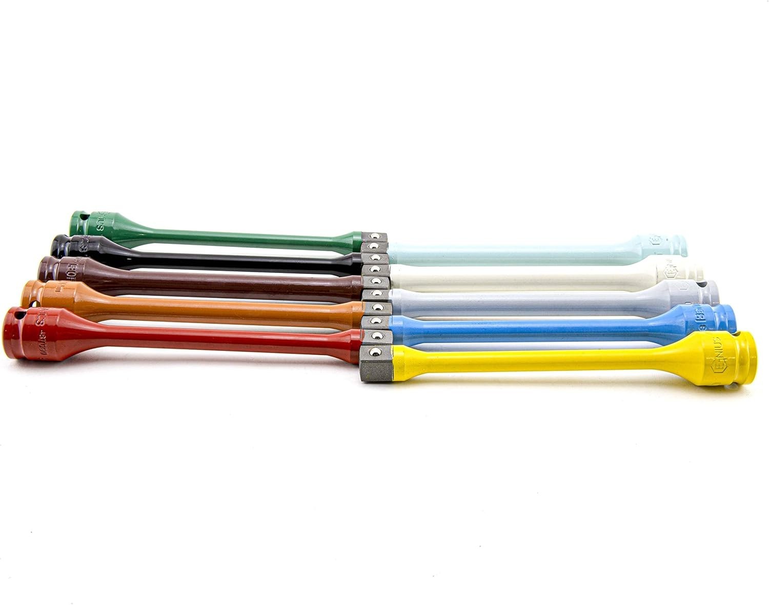 10 Piece Precision Torque Extension Bars: Color-Coded with Easy Guide & Case
