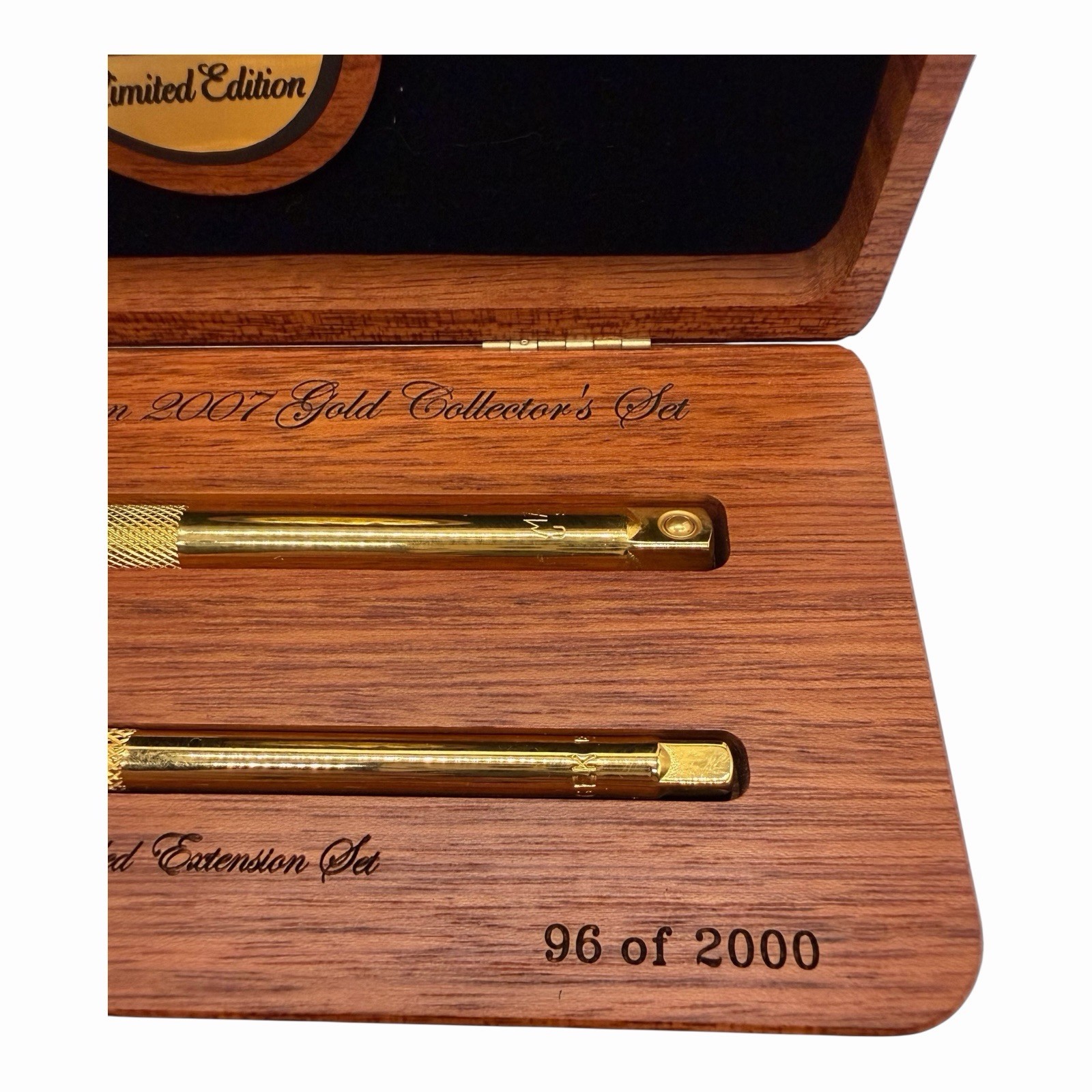 Mac Tools Limited Edition 2007 Two Piece Knurled Extension Set 96 Of 2000 24K