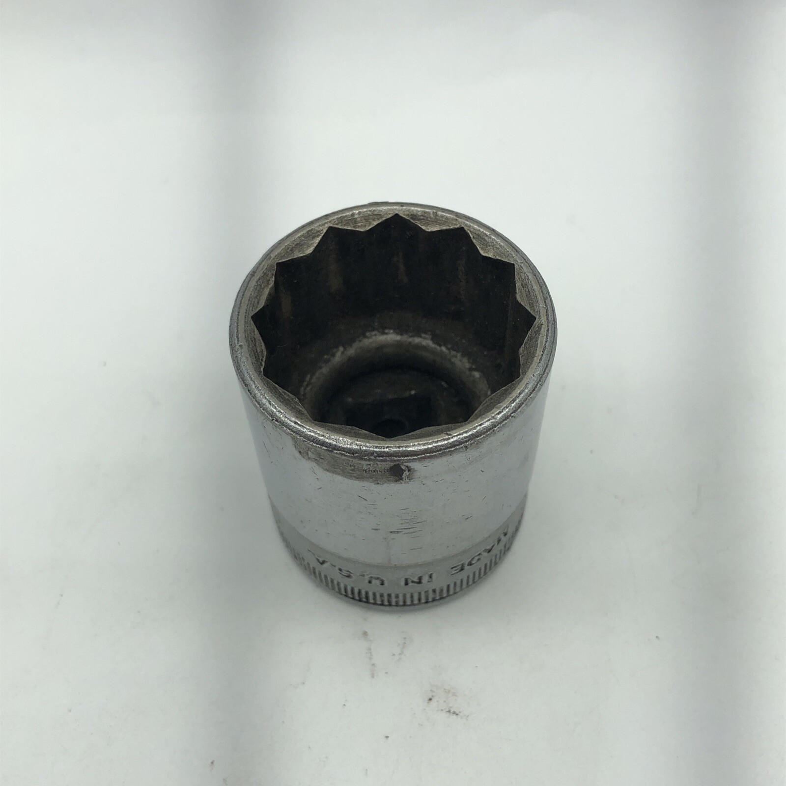 Vintage Snap-on USA 1/2″ Drive 12-Point 1-1/16″ Shallow Socket SW-340 ½ (HT3)