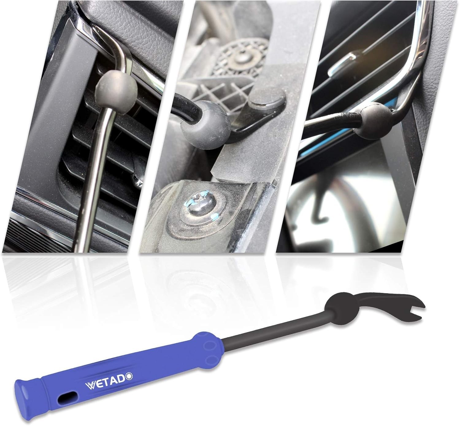 8-Piece Trim Removal Tool Set for Effortless Car Upholstery Repairs – Dark Blue
