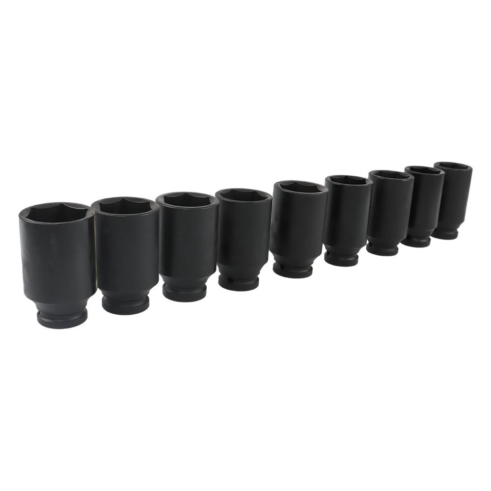 9 Pcs 1/2″ Drive Metric Axle Hub Nut Socket 29-38mm Deep Impact Socket Tool New