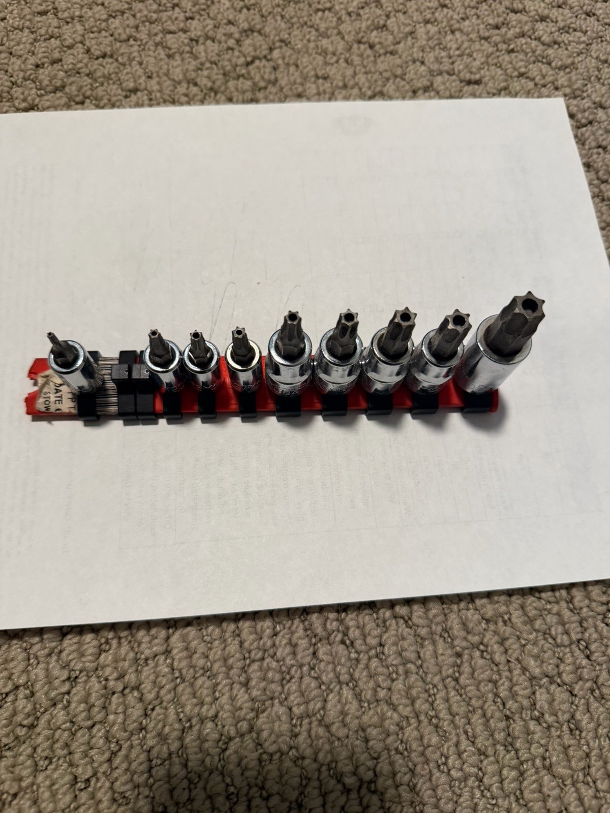 MATCO 11 PIECE 1/4 AND 3/8 DRIVE TAMPER-RESISTANT TORX SOCKET SET *T10/T15 MISS*