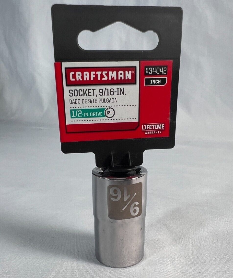 NEW Craftsman Socket 3/8 & 1/2″ Drives 6 &12 pt Choose Size Metric / SAE