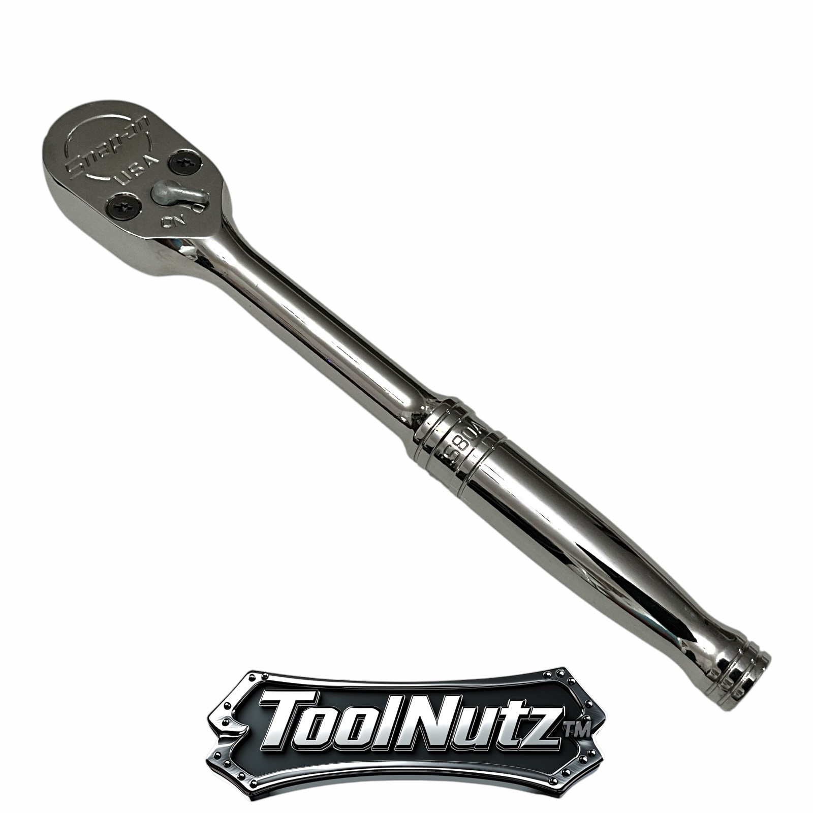 Snap-on Tools NEW S80A Durable 1/2″ Dr 80 Tooth Fine Gear Chrome Handle Ratchet